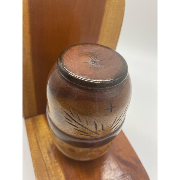 MCM Handmade wood bookends‎ 70s - Picture 8 of 8